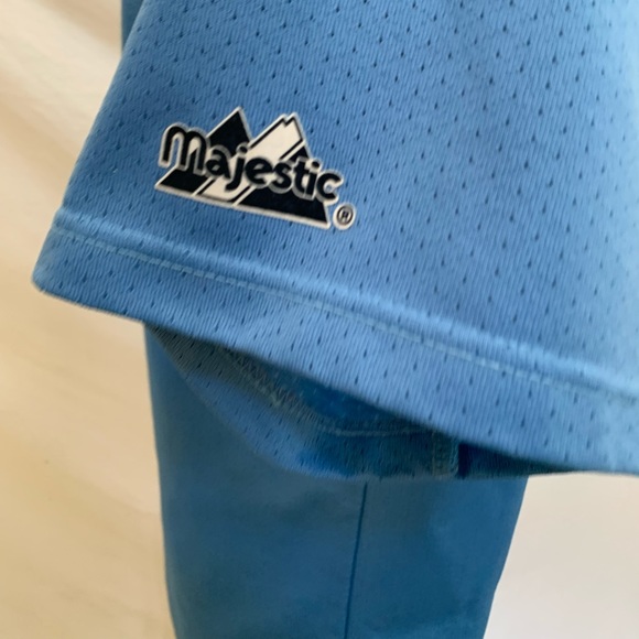 Majestic Men’s Size Medium MLB ⚾️ NY Mets Rare Blue Alternate Jersey - Picture 5 of 10